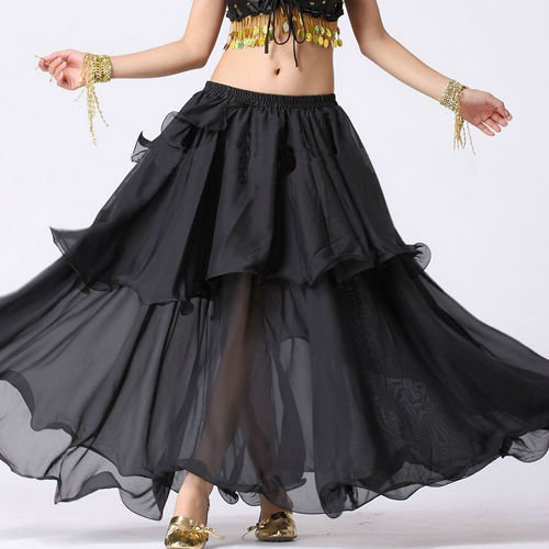 Baisdan Lady's Belly Dance Costume Hot Spiral 3 Layer Circle Skirts