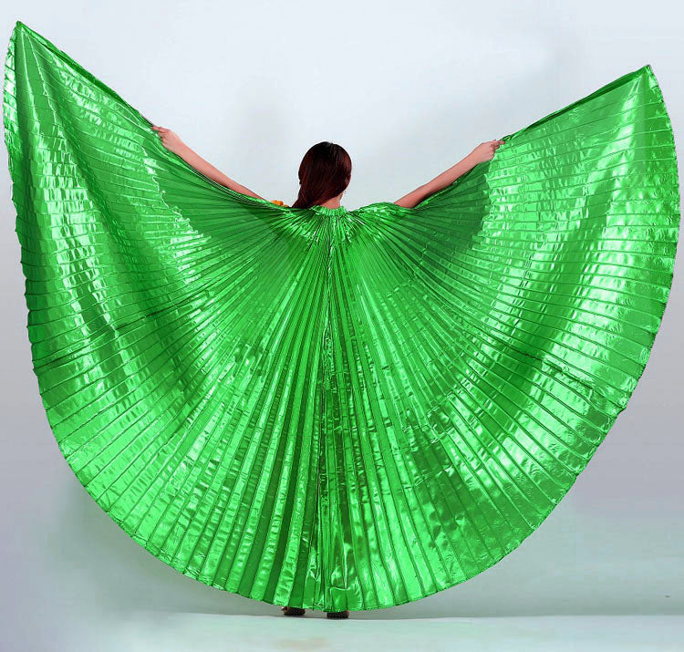 Baisdan Women's 2 Sticks & Belly Dance Costume Angle Isis Wings(wing +2 sticks+bag)