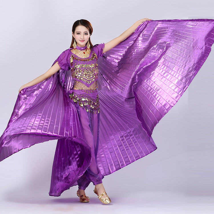 Baisdan Women's 2 Sticks & Belly Dance Costume Angle Isis Wings(wing +2 sticks+bag)