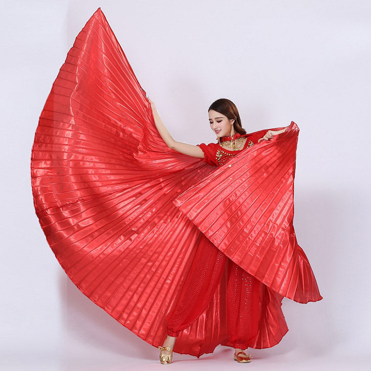 Baisdan Women's 2 Sticks & Belly Dance Costume Angle Isis Wings(wing +2 sticks+bag)