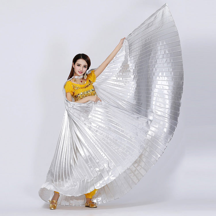 Baisdan Women's 2 Sticks & Belly Dance Costume Angle Isis Wings(wing +2 sticks+bag)