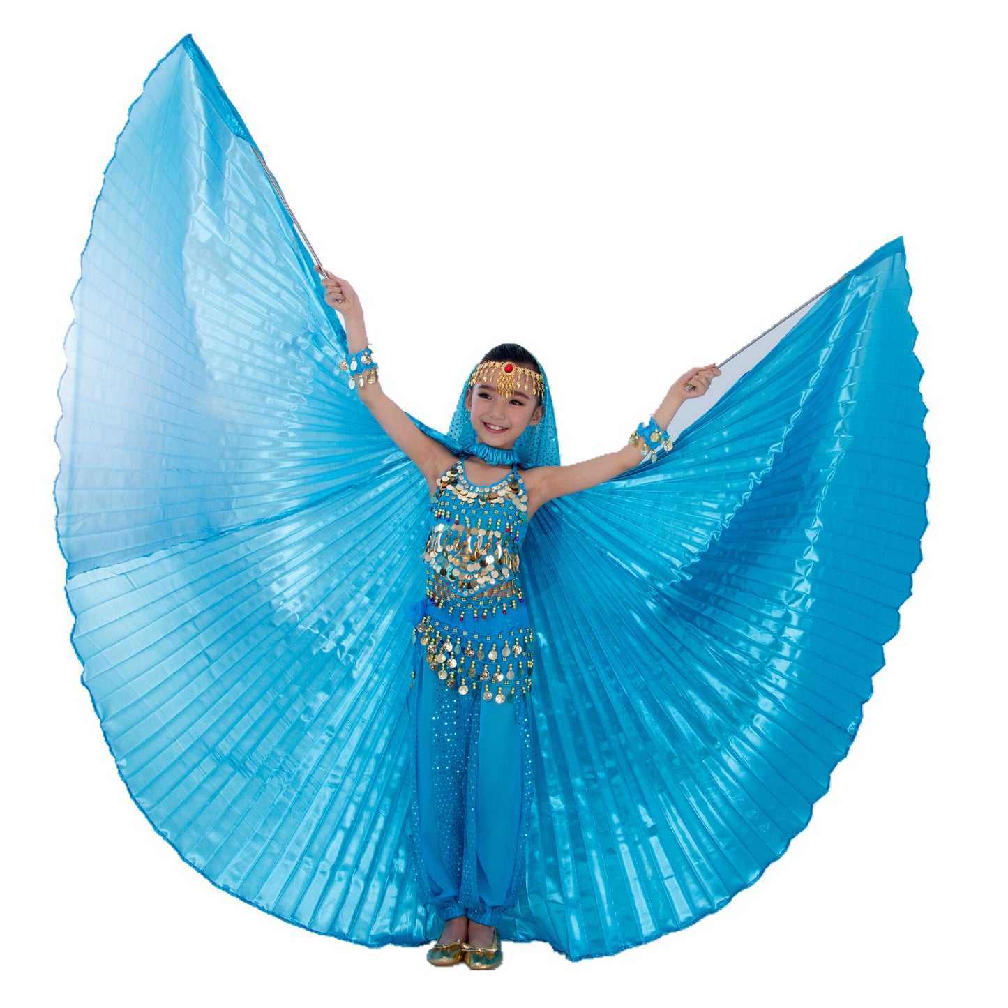 Baisdan Halloween Costumes Belly Dance Isis Wings for Children Kids (Only wing)