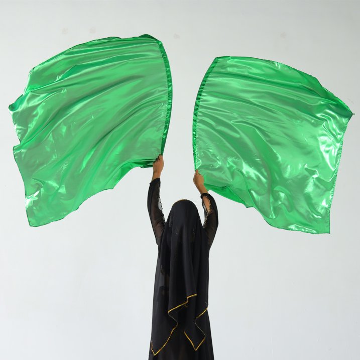 Baisdan Dance Flags Worship Flag Church Praise Dance Accessories with Flex Rod, Green, 1 Pack - XDCBFYQ1X-Green