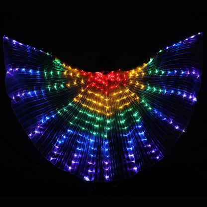 Baisdan Fasion Layer LED Isis Wings Costume Egyptian Belly Dance Show Stage LED Light Up Wings