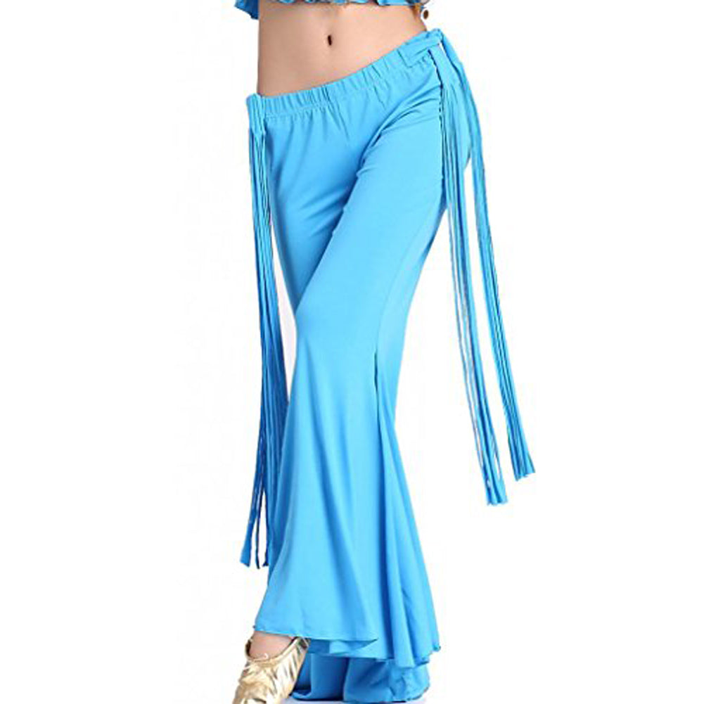 Baisdan Womens Oriental Belly Dance Costume Set Indian Dancing Long Pants Yoga Pants SML