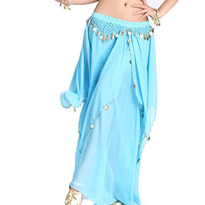 Baisdan Belly Dance Costume Gold Coins Skirt Festival Carnival Fancy Outfit