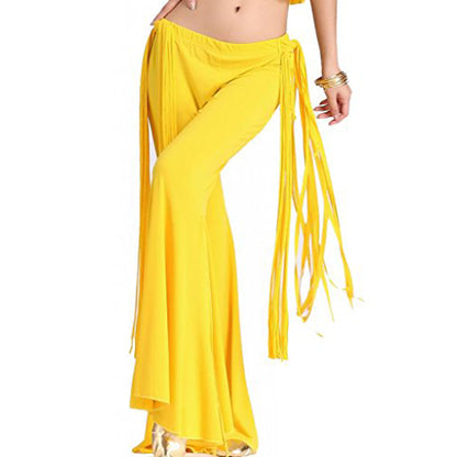 Baisdan Womens Oriental Belly Dance Costume Set Indian Dancing Long Pants Yoga Pants SML