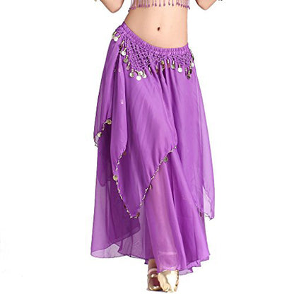 Baisdan Belly Dance Costume Gold Coins Skirt Festival Carnival Fancy Outfit