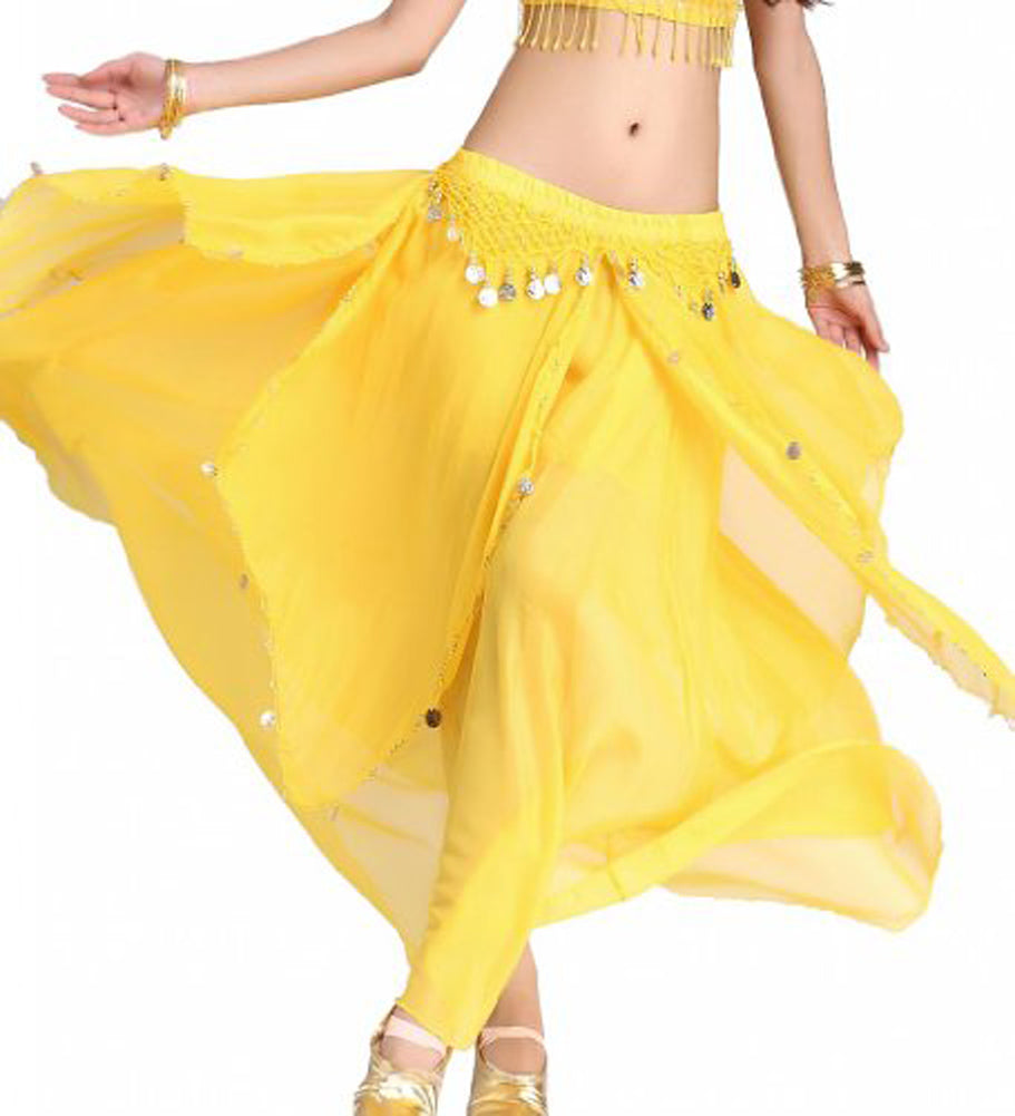 Baisdan Belly Dance Costume Gold Coins Skirt Festival Carnival Fancy Outfit