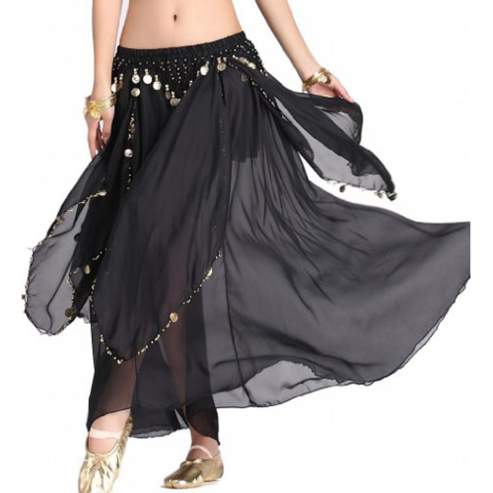 Baisdan Belly Dance Costume Gold Coins Skirt Festival Carnival Fancy Outfit