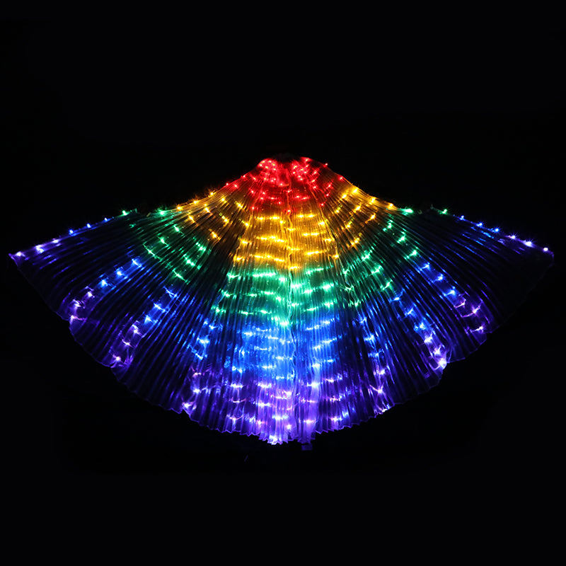 Baisdan Fasion Layer LED Isis Wings Costume Egyptian Belly Dance Show Stage LED Light Up Wings