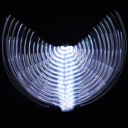 Baisdan Fasion White LED Isis Wings Costume Egyptian Belly Dance Show Stage LED Light Up Wings