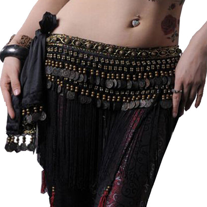 Baisdan Belly Dance Tribe Style Belt Tassel Hip Scarfs Velvet Waist …