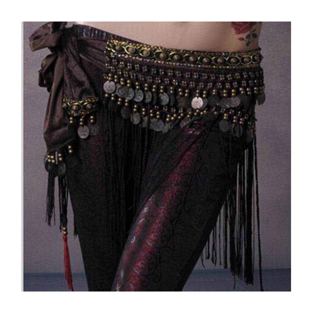 Baisdan Belly Dance Tribe Style Belt Tassel Hip Scarfs Velvet Waist …