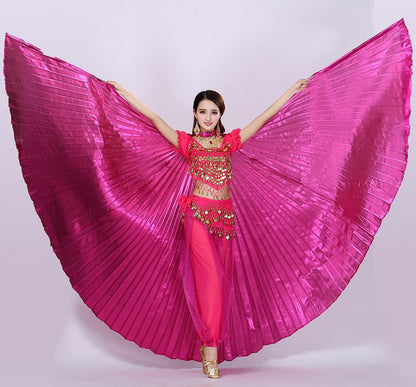 Baisdan  Women's 2 Sticks & Belly Dance Costume Angle Isis Wings(wing +2 sticks+bag)