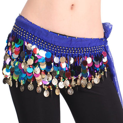 Baisdan Women's Belly Dance Hip Scarf Waistband Belt Skirt Mixed Colors Beads