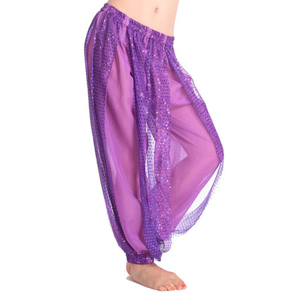 Baisdan Women's Belly Dance Costume Shinny Bloomers Trousers & Harem Pants