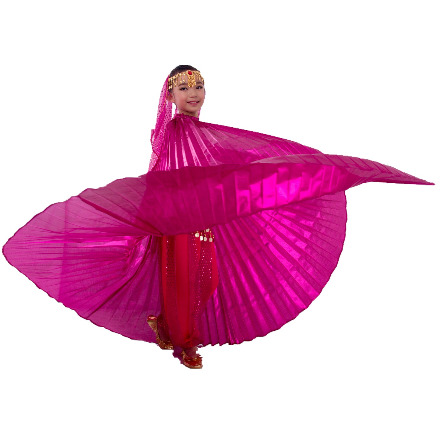 Baisdan Halloween Costumes Belly Dance Isis Wings for Children Kids （Only wing）