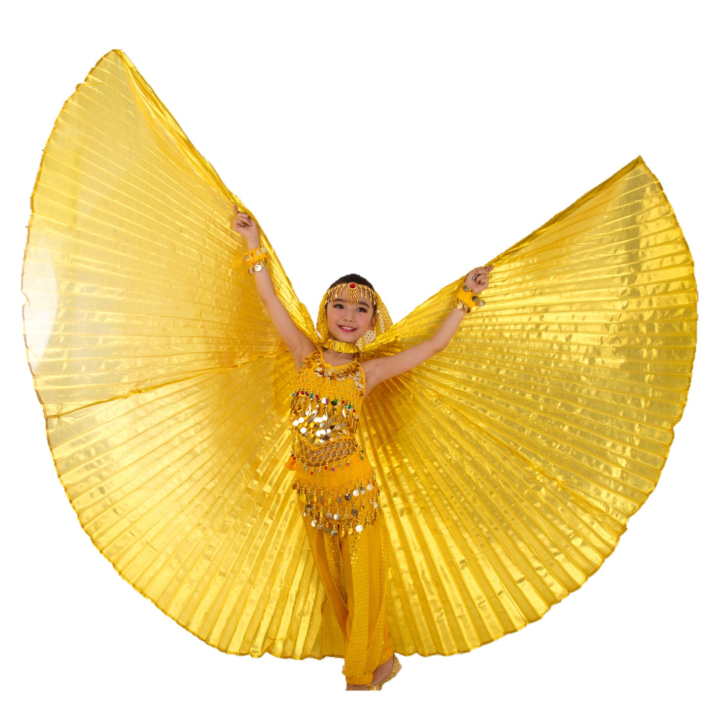 Baisdan Halloween Costumes Belly Dance Isis Wings for Children Kids （Only wing）