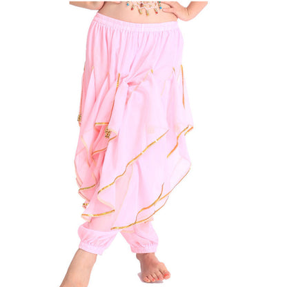 Baisdan  Lady's Belly Dance Bloomers Chiffon Costume Wavy Pant