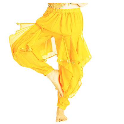 Baisdan  Lady's Belly Dance Bloomers Chiffon Costume Wavy Pant