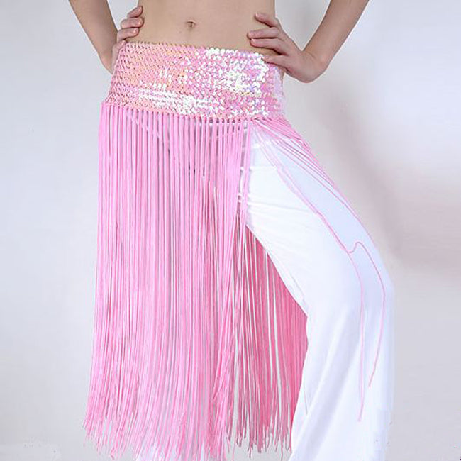 Baisdan Lady's Belly oriental Dance Fringe Tassel Brilliant Hip Scarf Belt Skirt