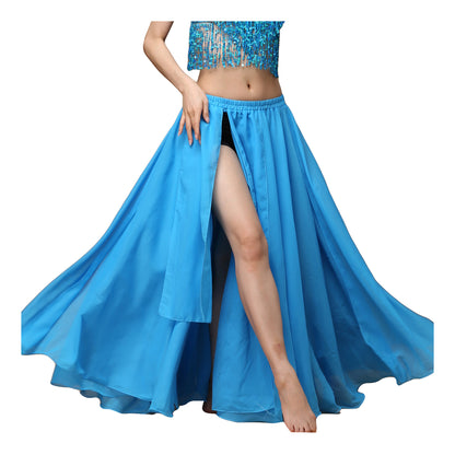 Baisdan Women's Belly Dance Costume Chiffon Dancing Skirt Sexy Large Swing Dancing Skirts Dress