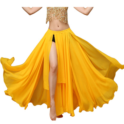 Baisdan Women's Belly Dance Costume Chiffon Dancing Skirt Sexy Large Swing Dancing Skirts Dress