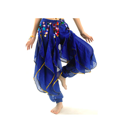 Baisdan Lady's Belly Dance Colorful Sequins Harem Pants Tribal Pants