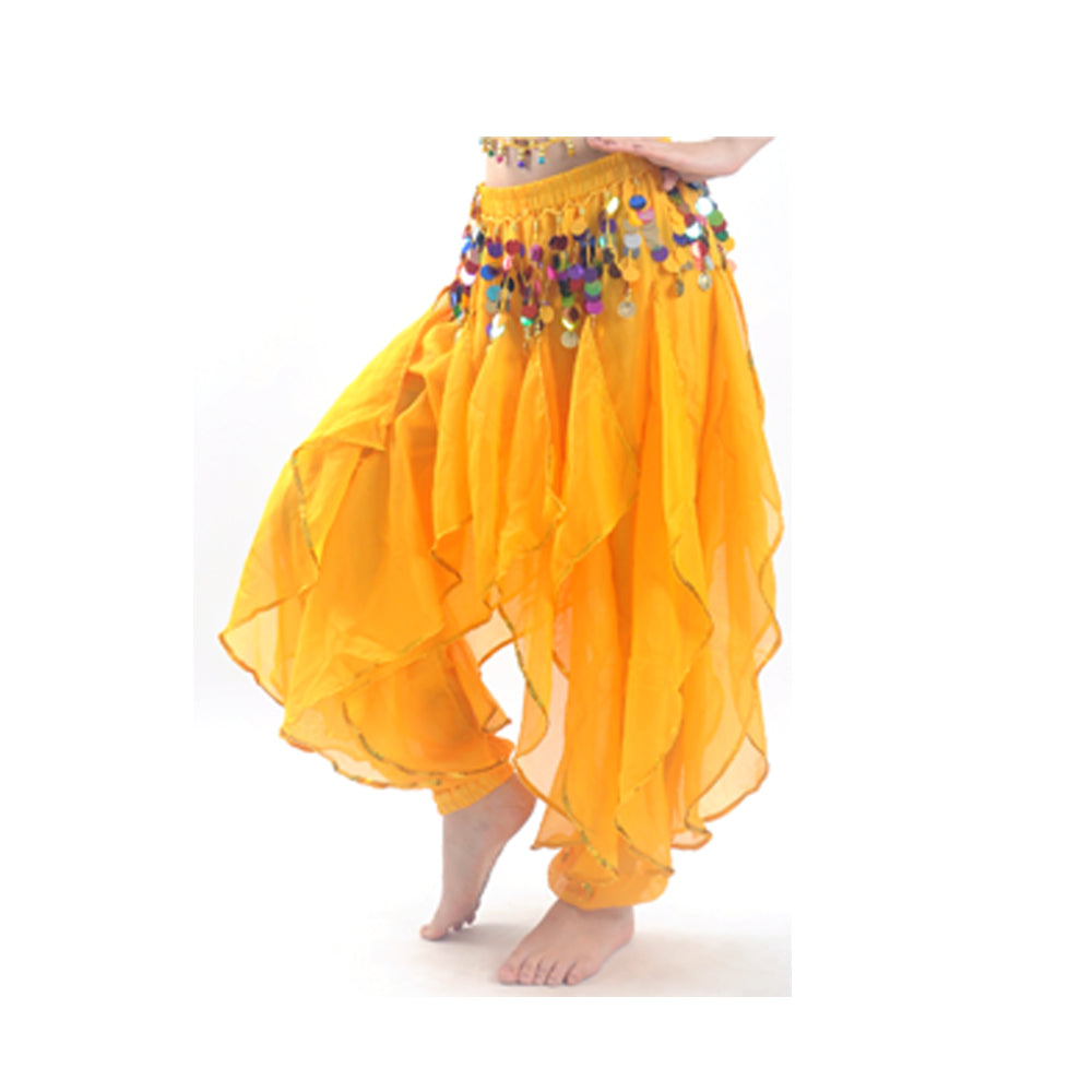 Baisdan Lady's Belly Dance Colorful Sequins Harem Pants Tribal Pants