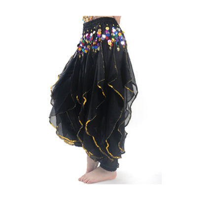 Baisdan Lady's Belly Dance Colorful Sequins Harem Pants Tribal Pants