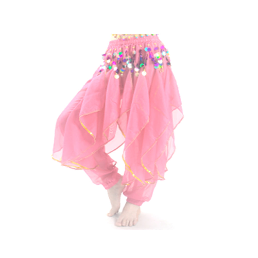 Baisdan Lady's Belly Dance Colorful Sequins Harem Pants Tribal Pants