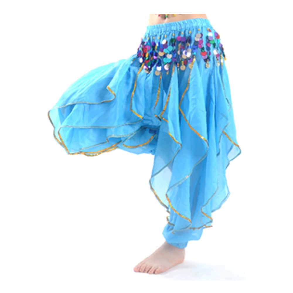 Baisdan Lady's Belly Dance Colorful Sequins Harem Pants Tribal Pants