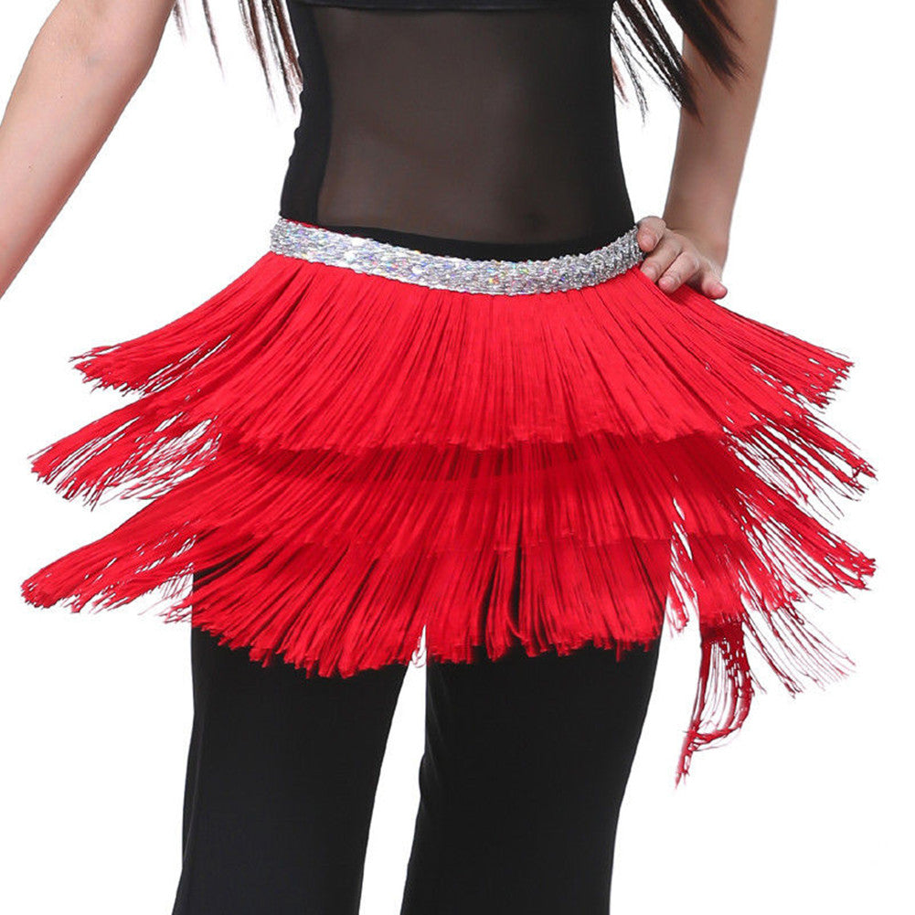 Baisdan Lady's Belly Dance Costume Hip Scarf Belt Tribal Fringe Tassel wrap Belt