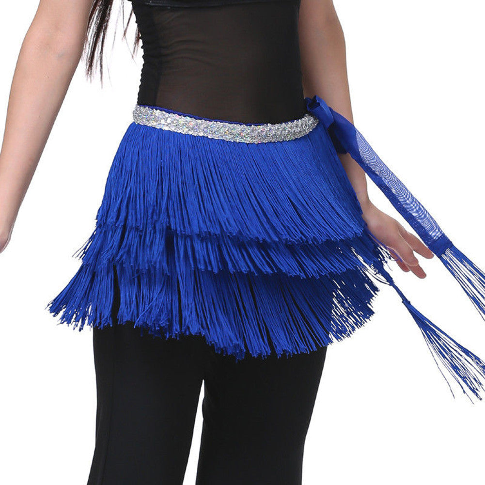 Baisdan Lady's Belly Dance Costume Hip Scarf Belt Tribal Fringe Tassel wrap Belt