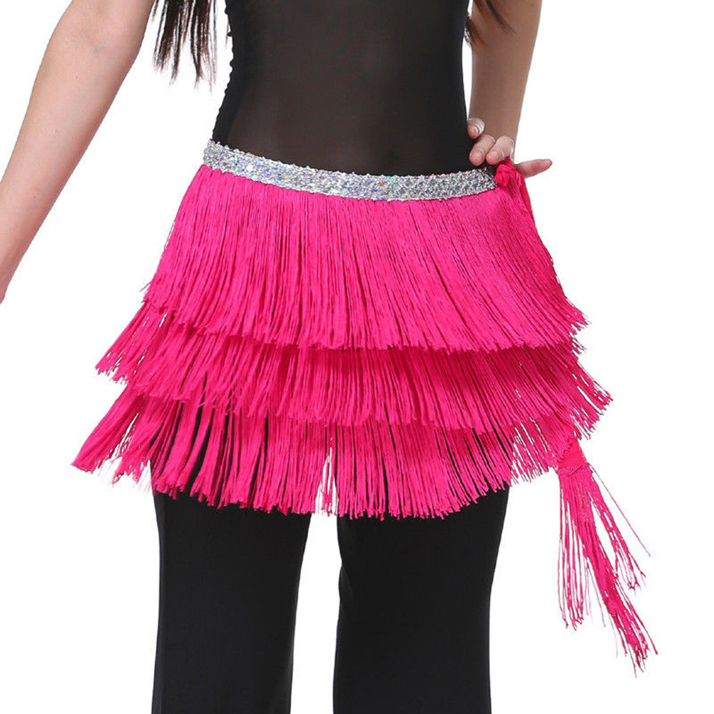 Baisdan Lady's Belly Dance Costume Hip Scarf Belt Tribal Fringe Tassel wrap Belt