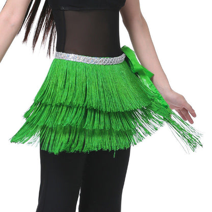 Baisdan Lady's Belly Dance Costume Hip Scarf Belt Tribal Fringe Tassel wrap Belt