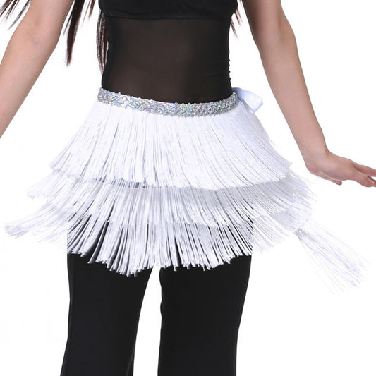 Baisdan Lady's Belly Dance Costume Hip Scarf Belt Tribal Fringe Tassel wrap Belt