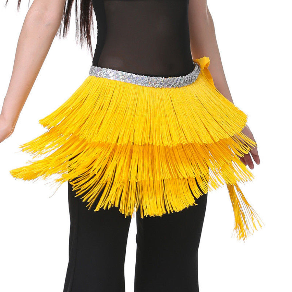 Baisdan Lady's Belly Dance Costume Hip Scarf Belt Tribal Fringe Tassel wrap Belt