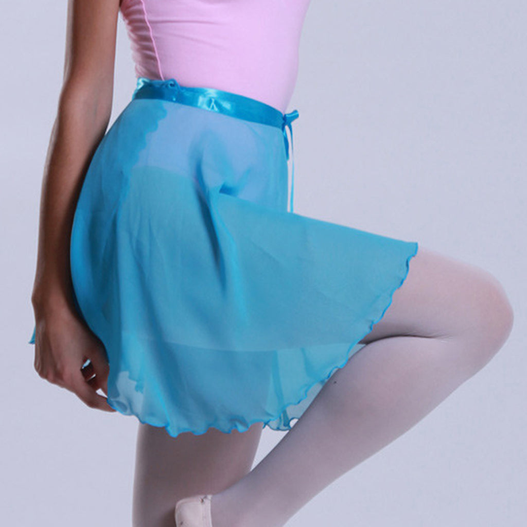 Baisdan Lady's Sheer Wrap Skirt Ballet Skirt Ballet Dance Dancewear