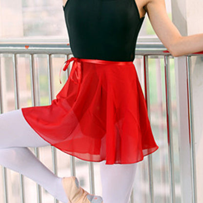 Baisdan Lady's Sheer Wrap Skirt Ballet Skirt Ballet Dance Dancewear