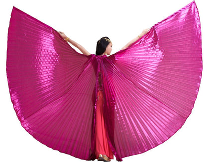 Baisdan Women's Belly Dance Costume Bifurcate Isis Wings(wings+2 sticks+ bag)