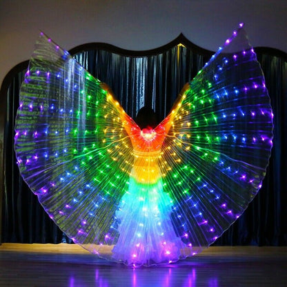 Baisdan Fasion Layer LED Isis Wings Costume Egyptian Belly Dance Show Stage LED Light Up Wings